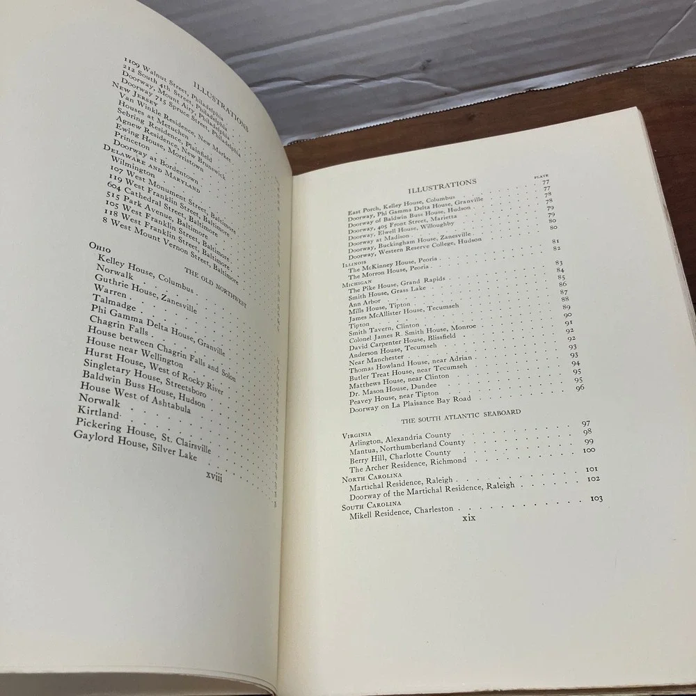 Domestic Architecture Early American Republic Greek Revival Major 1926 1st Ed